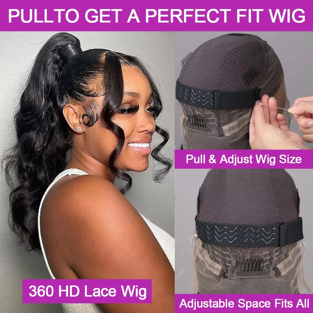 100% cheveux humains HD dentelle perruques 13x6 dentelle frontale perruques 46 pouces 360 pleine den