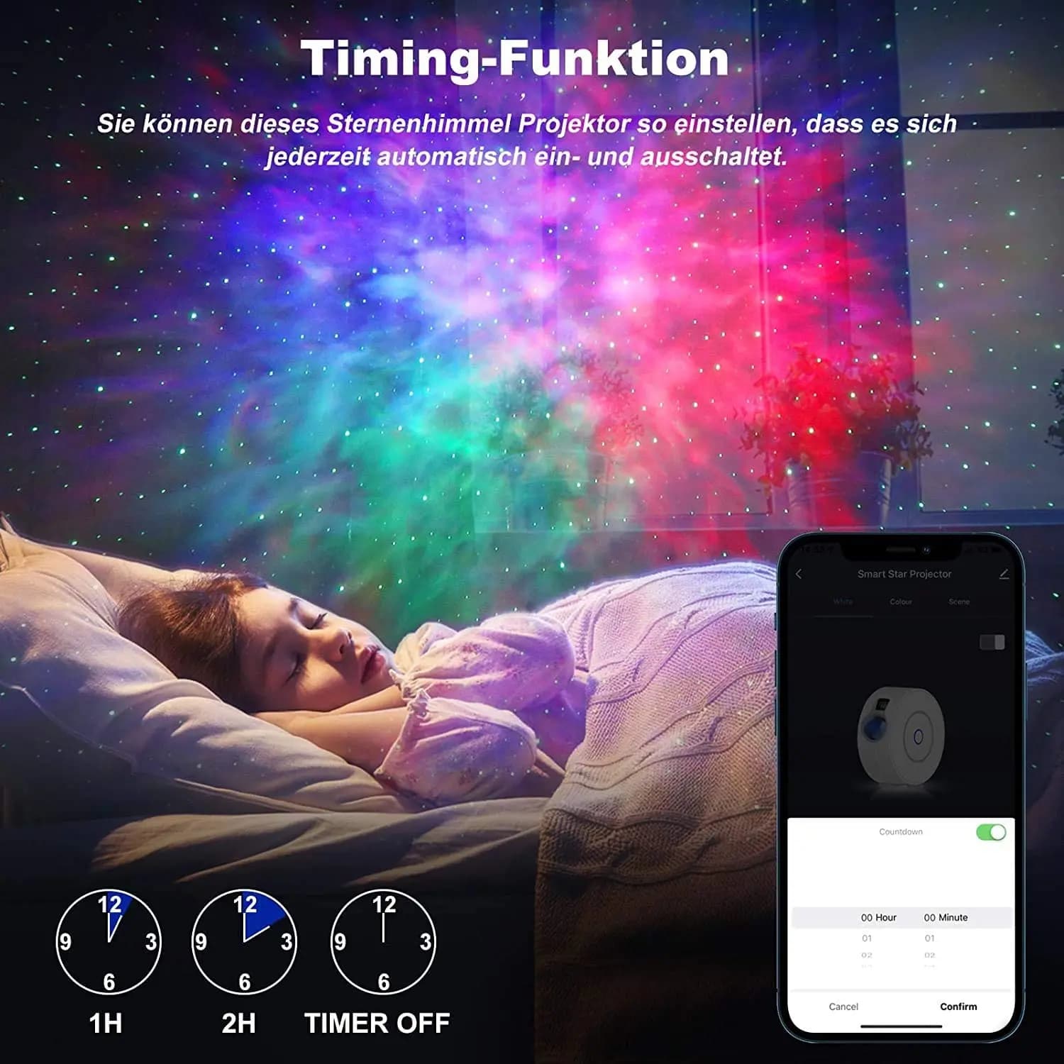 Tuya WiFi intelligent Aurora galaxie étoile projecteur veilleuse Alexa commande vocale APP contrôle 