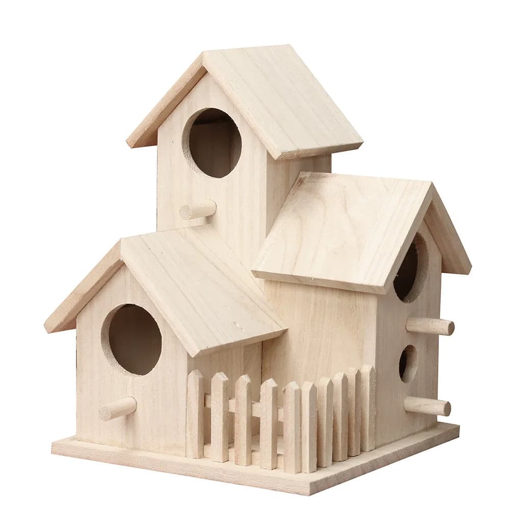 Boîtes à oiseaux en bois, petites casse à oiseaux pour l'extérieur du jardin, maisons à oiseaux inac