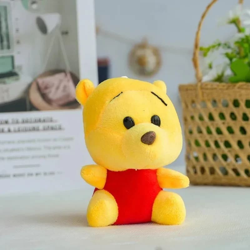 12-20 cm Winnie l'ourson ours tigre cochon Anime mignon dessin animé poupées en peluche jouets porte