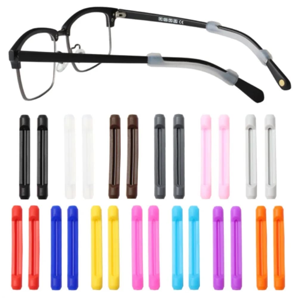200 pièces DT018 nouvelles lunettes pointe antidérapante, cadre optique, branches, accessoires en Si