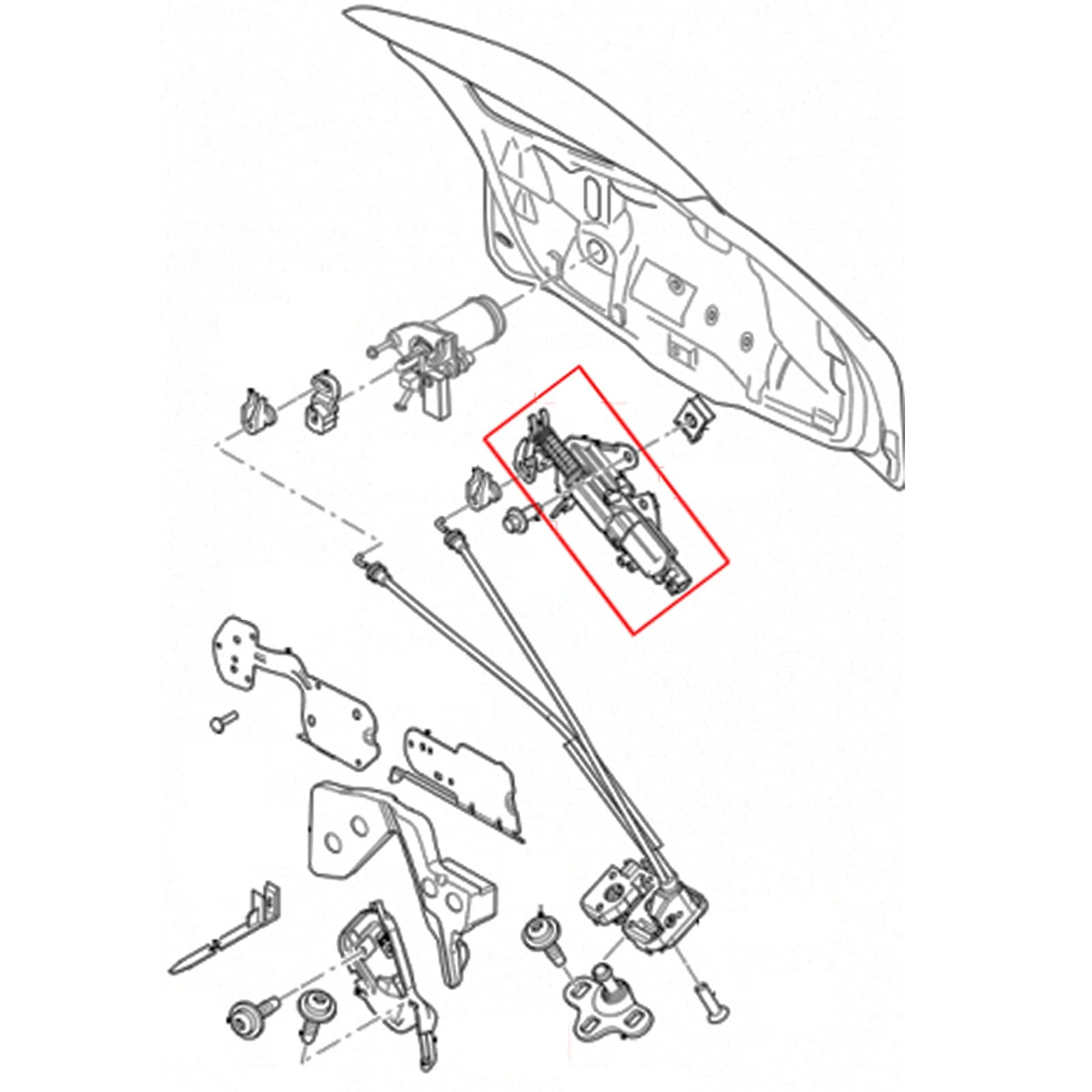Solénoïde d'actionneur de moteur de serrure de coffre de hayon pour Ford Fiesta mk5 Fusion 1481081  