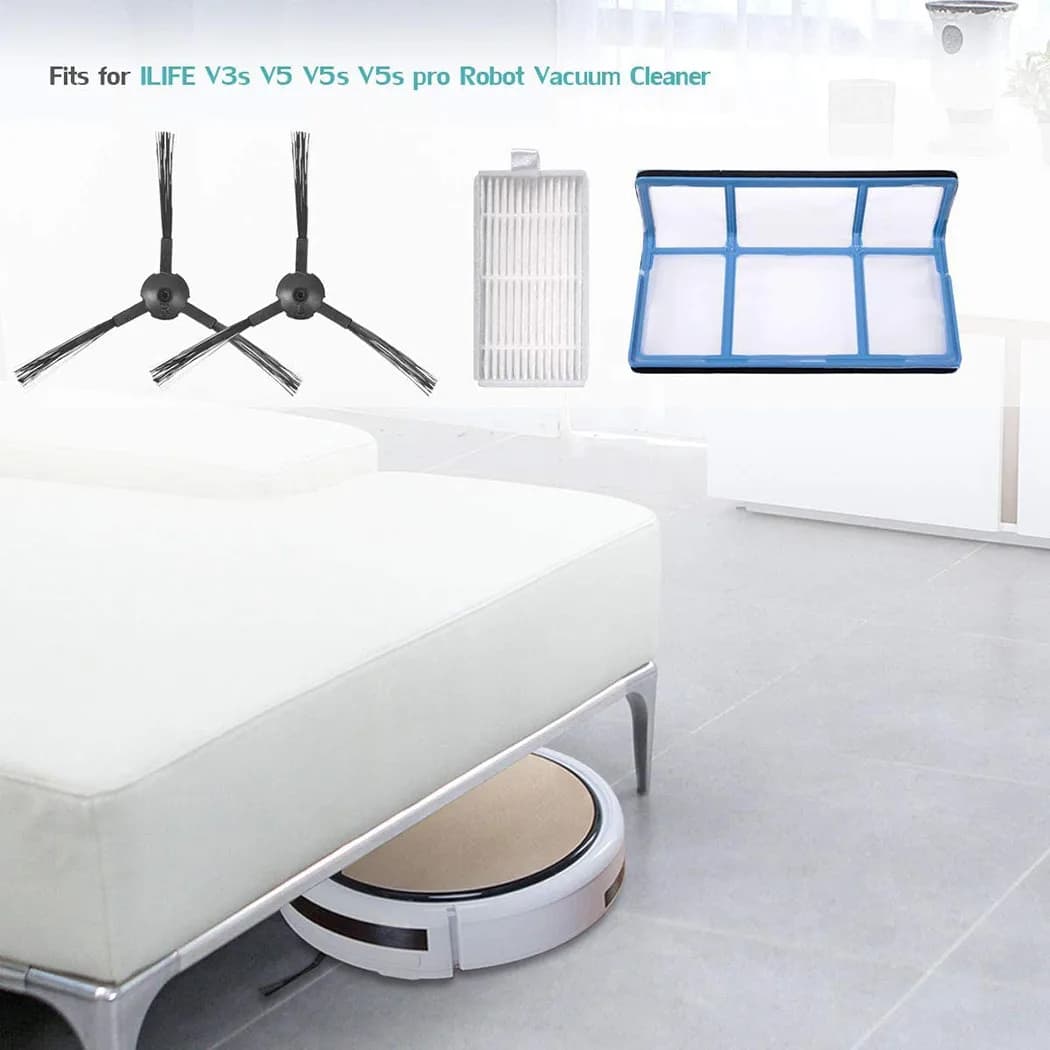 Kits d'aspirateur à brosse latérale avec filtre, pour ILIFE ZACO V3 V3s V5 V5s V5s Pro pour Medion M