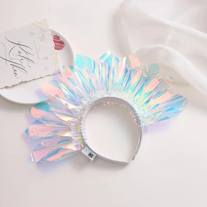 1-10 pièces LED éclairer bandeau couronne lumineuse bandeau clignotant coiffure lumineux Cosplay fêt