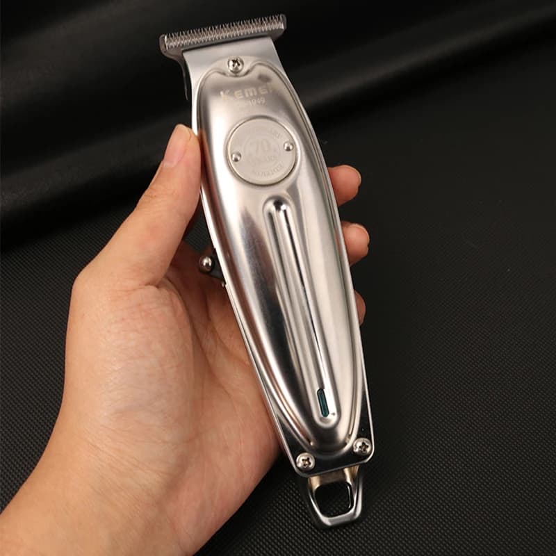 Kemei tondeuse à cheveux professionnelle tout en métal hommes électrique sans fil tondeuse à cheveux