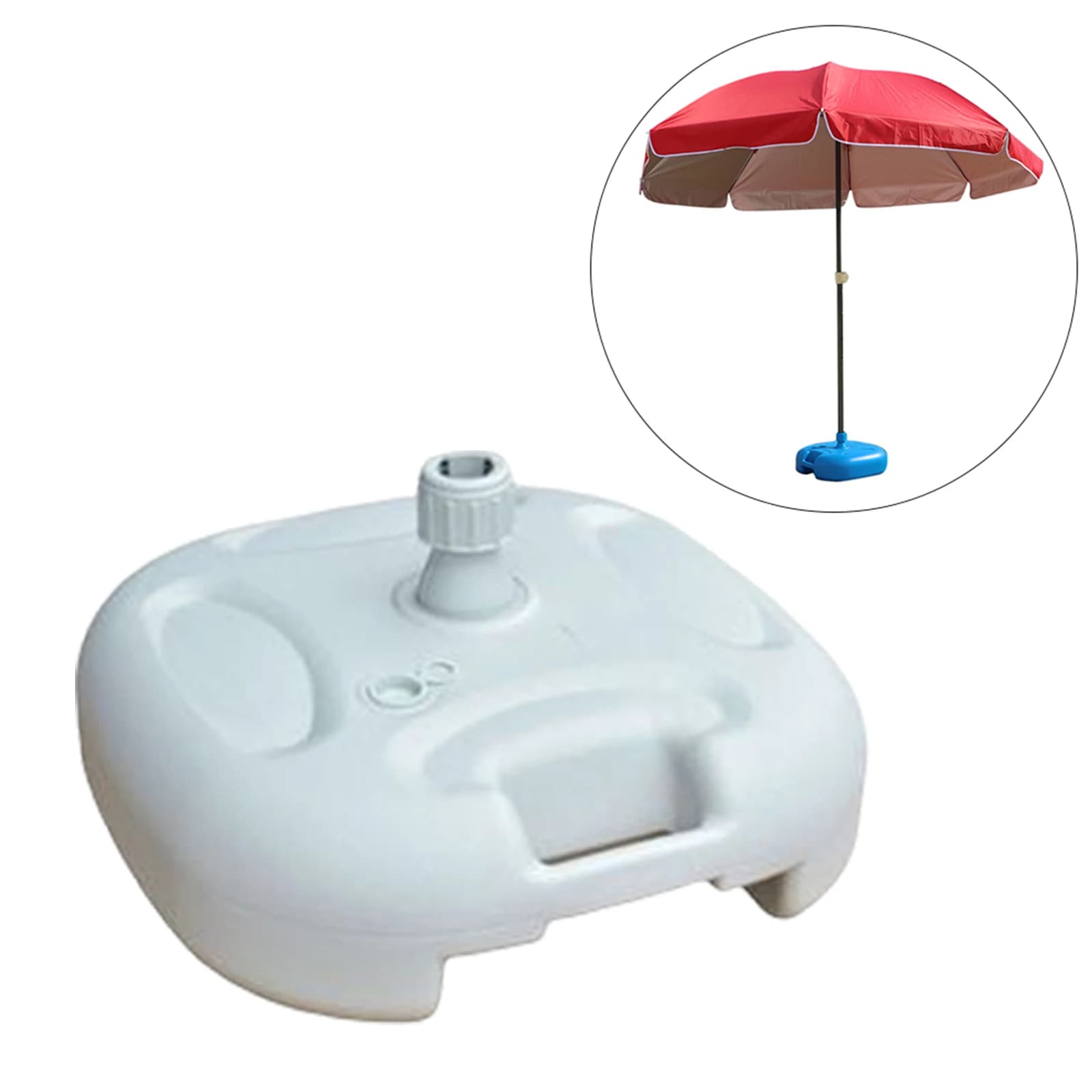 Base de support de parapluie, 1 pièce, Parasol rempli d'eau, pièces de meubles d'extérieur pour cour