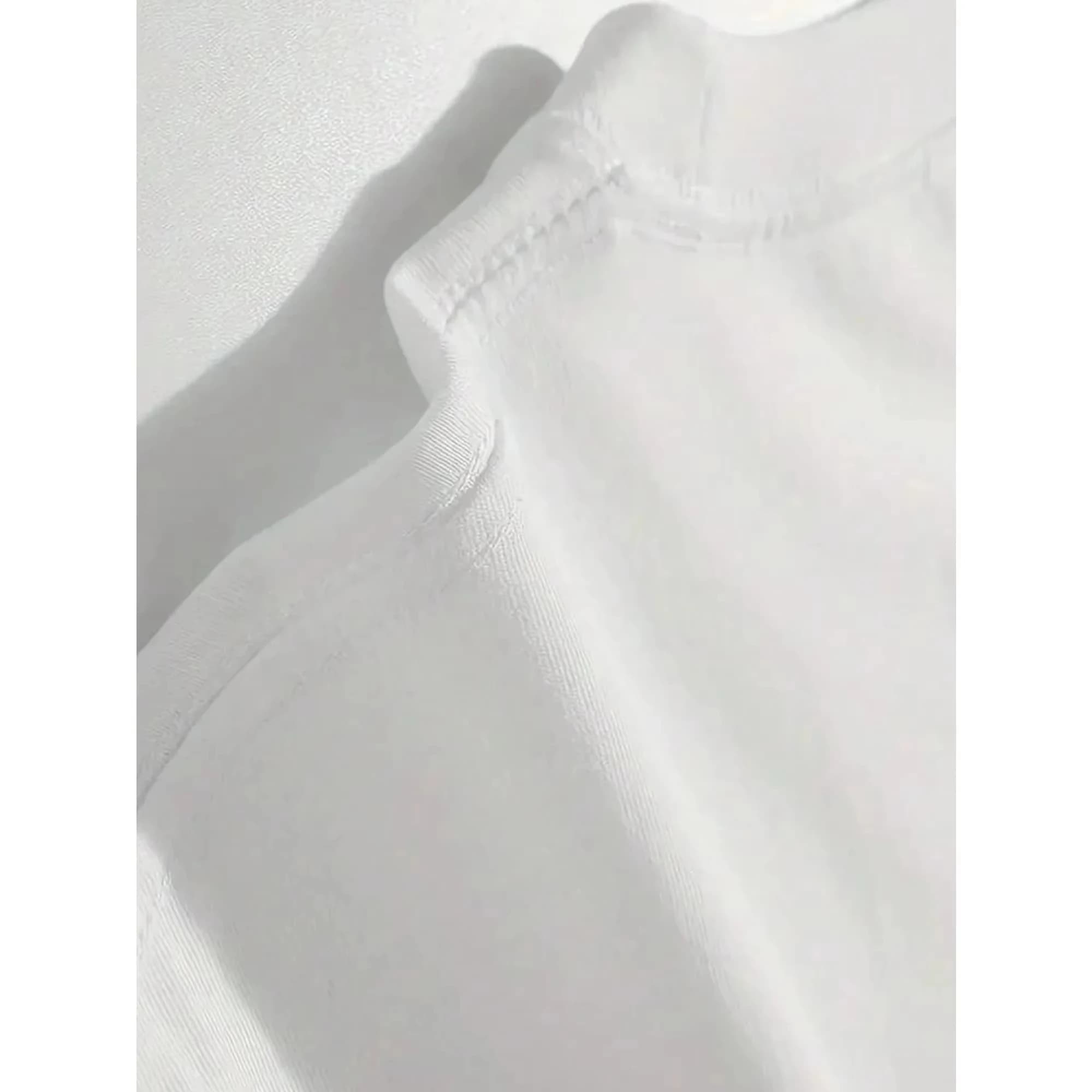 T-shirt à manches courtes en pur coton imprimé avec la carte du circuit North Loop pour hommes, vête