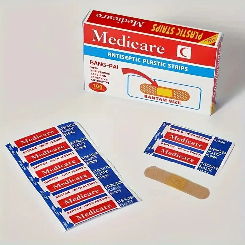 Patchs imperméables pour pansement, 100 pièces, bande de premiers secours, pansement en plâtre auto-