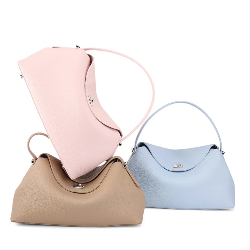 Sac de shopping décontracté de grande capacité en cuir de vache de haute qualité pour femmes, sac à 