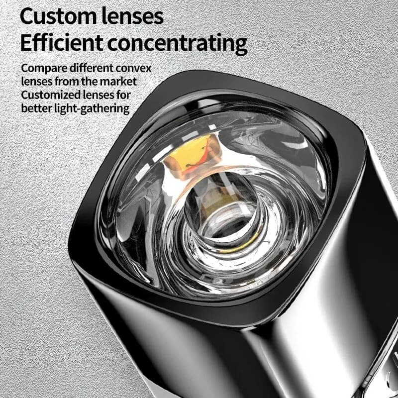 Mini Lampe de Poche Portable 2 en 1 Ultra Lumineuse G3 DulLED, Éclairage d'Extérieur, Power Bank, av
