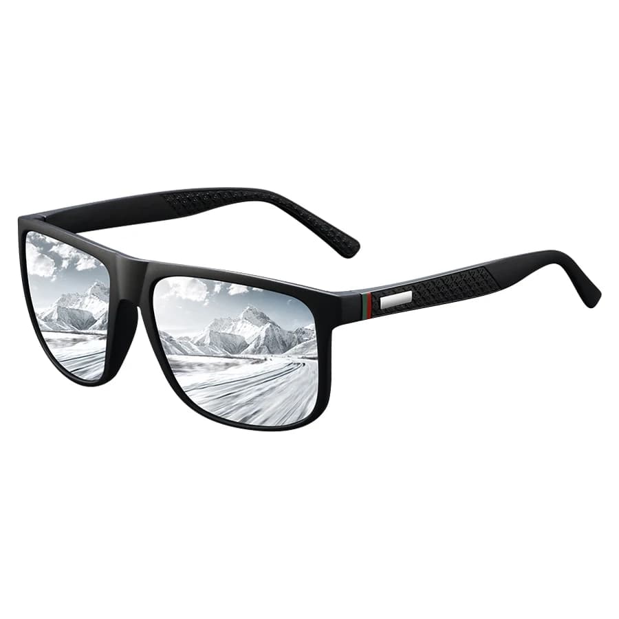 Lunettes de soleil vintage à carreaux carrés, style classique, unisexe, pour la pêche, la conduite, 