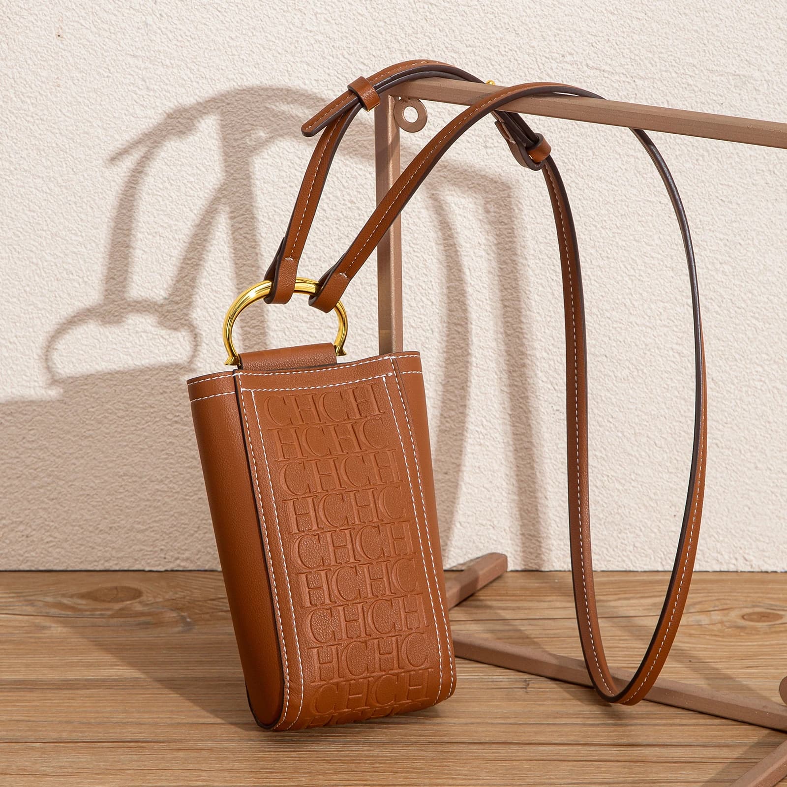 Sac à bandoulière pour téléphone portable, couleur unie, pour cartes de crédit, nouvelle collection 
