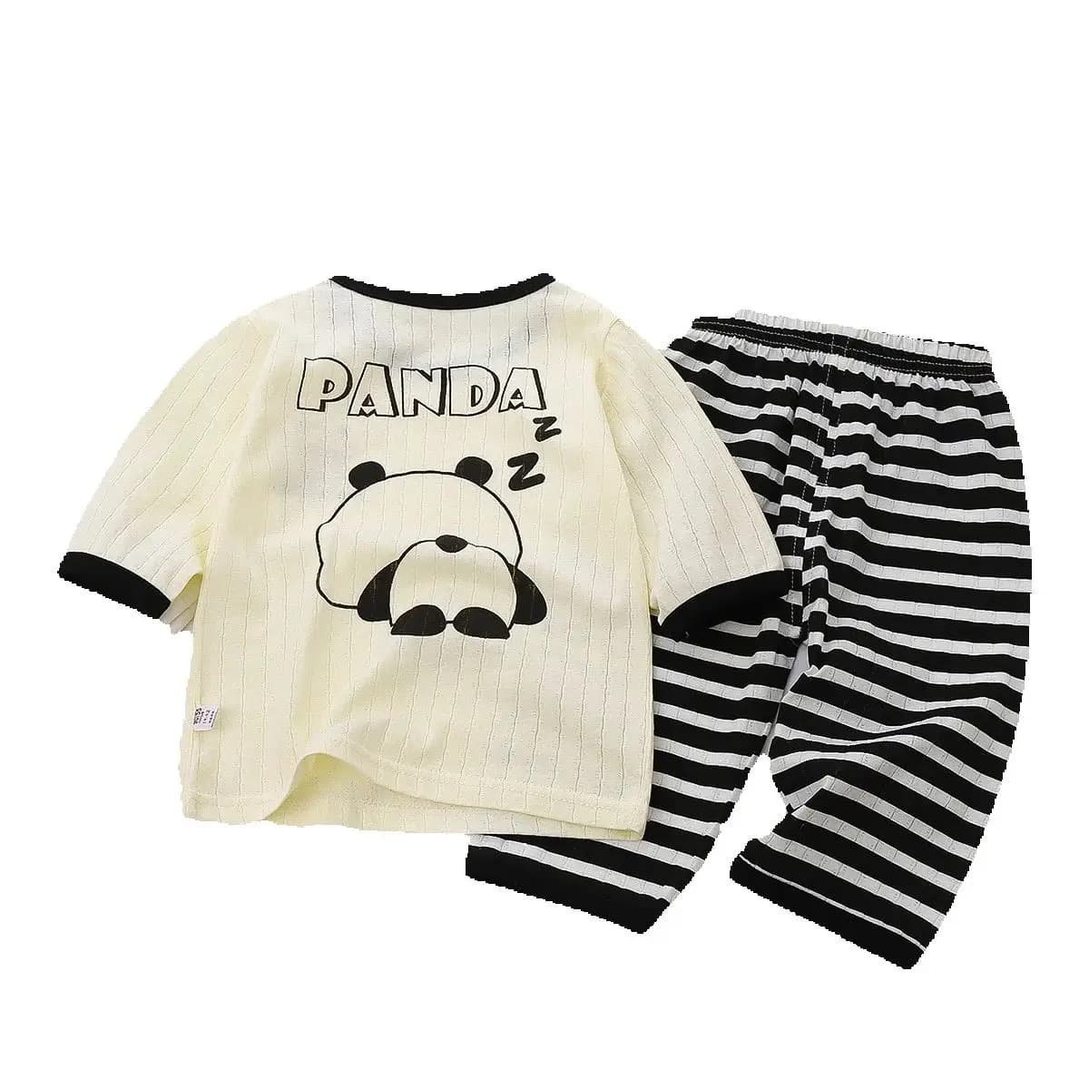 Ensemble pyjama en coton pour bébé, manches longues, vêtements de nuit pour bébé, dessin animé, vête