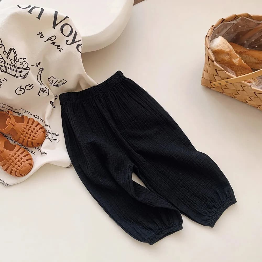 Printemps été pantalon résistant aux moustiques enfant en bas âge nouveau pantalon ample décontracté