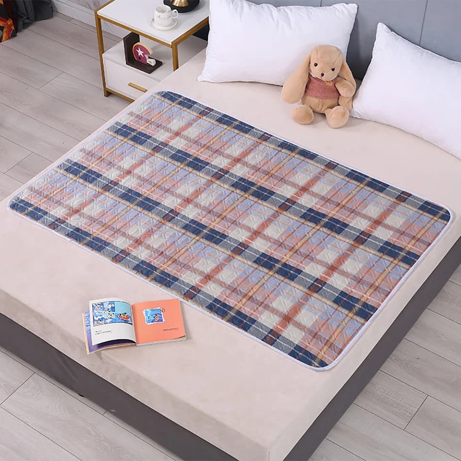Tapis à couches en forme de cœur Dino, 80x120cm, 4 couches, imperméable, lavable, matelas à langer p
