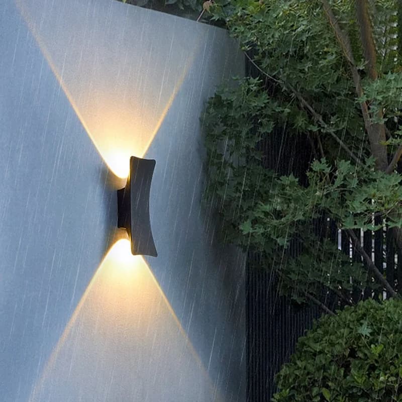 Applique Murale LED Imperméable en Aluminium, Design Moderne, Disponible en Noir et Blanc, Luminaire