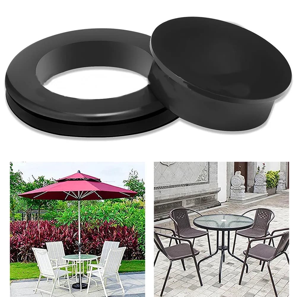 Ensemble de bouchons d'anneau de trou de parapluie de table, couvercle d'anneau de parapluie en sili