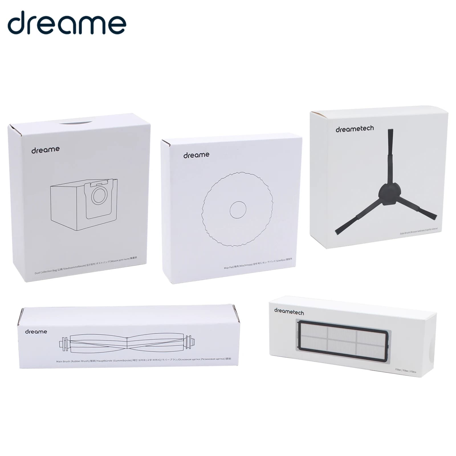 【Original】 Robot aspirateur Dreame L20 Ultra en option, brosse à rouleau, filtre, sac à poussière, c