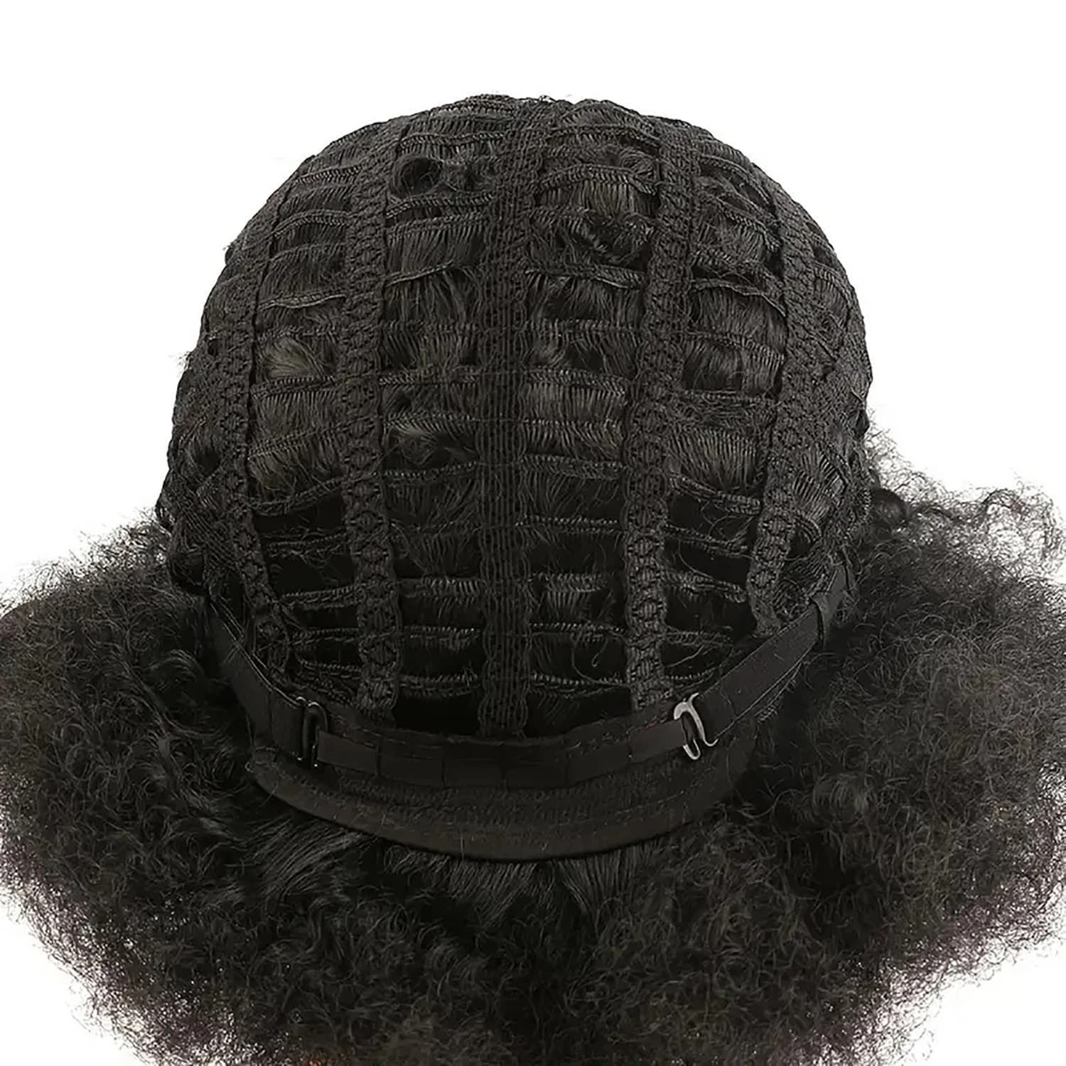 Perruques Afro pour femmes noires 14 pouces années 70 Afro crépus bouclés rebondissant moelleux bouf