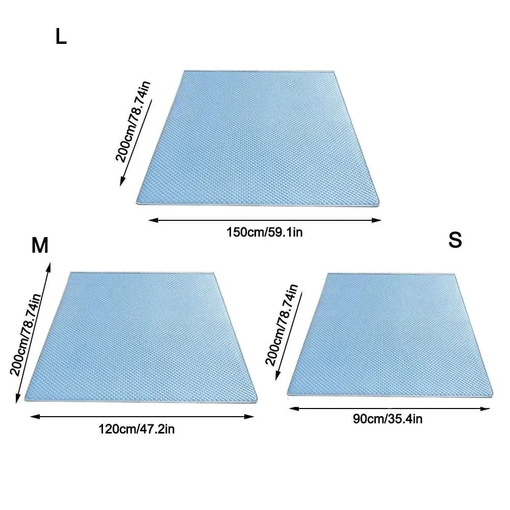 Matelas rafraîchissant respirant, confortable et doux pour la peau, en soie glacée, léger, lavable, 