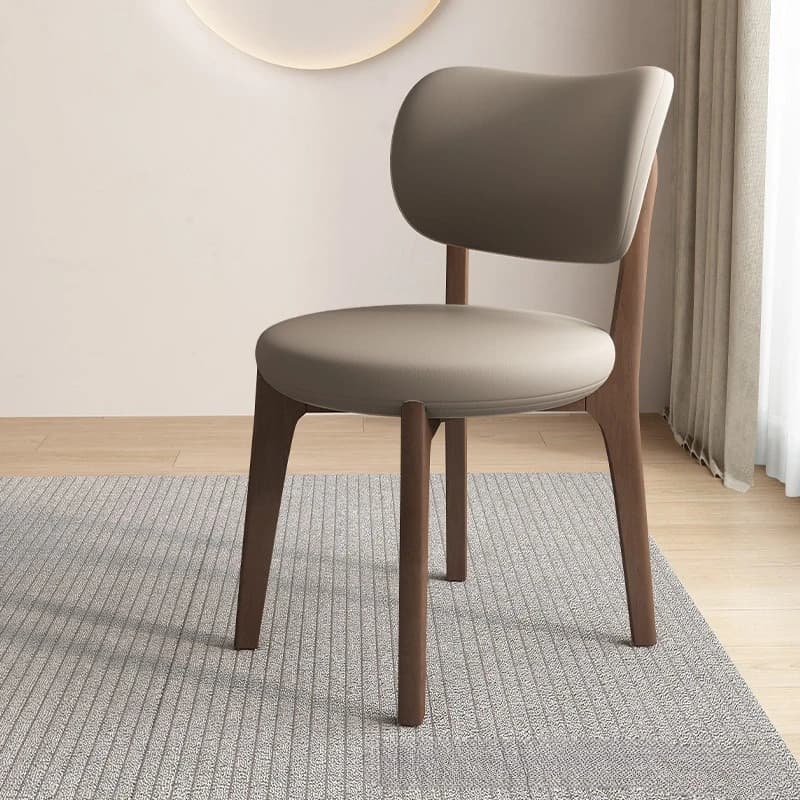 Chaises de salle à manger modernes et minimalistes en bois massif, chaises d'hôtel de restaurant dom