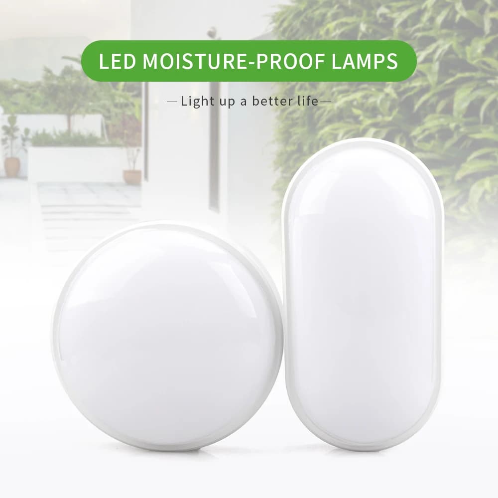 16W 20W extérieur mur LED lampe jardin porche Surface monté ovale applique éclairage salle de bain é