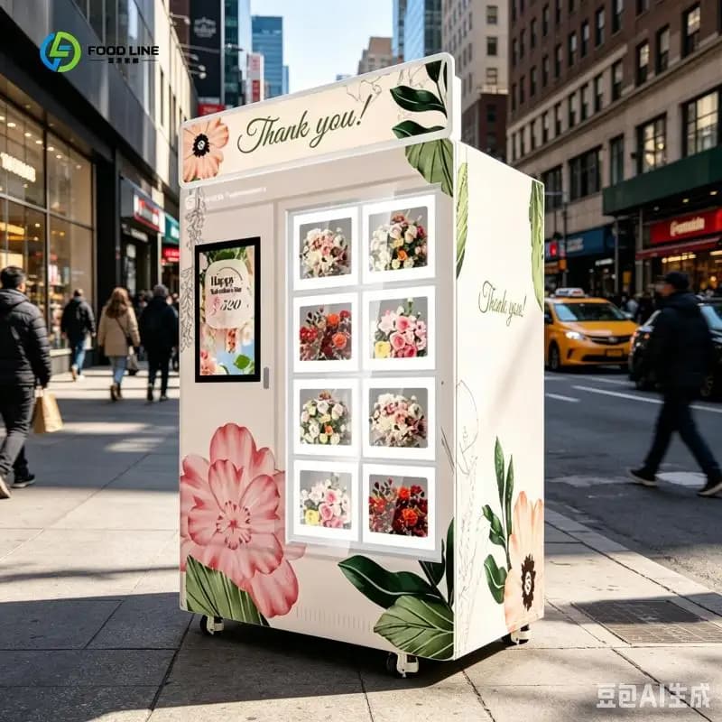 Distributeur automatique de fleurs fraîches Vendlife 24h/24, distributeur automatique de fleurs en b