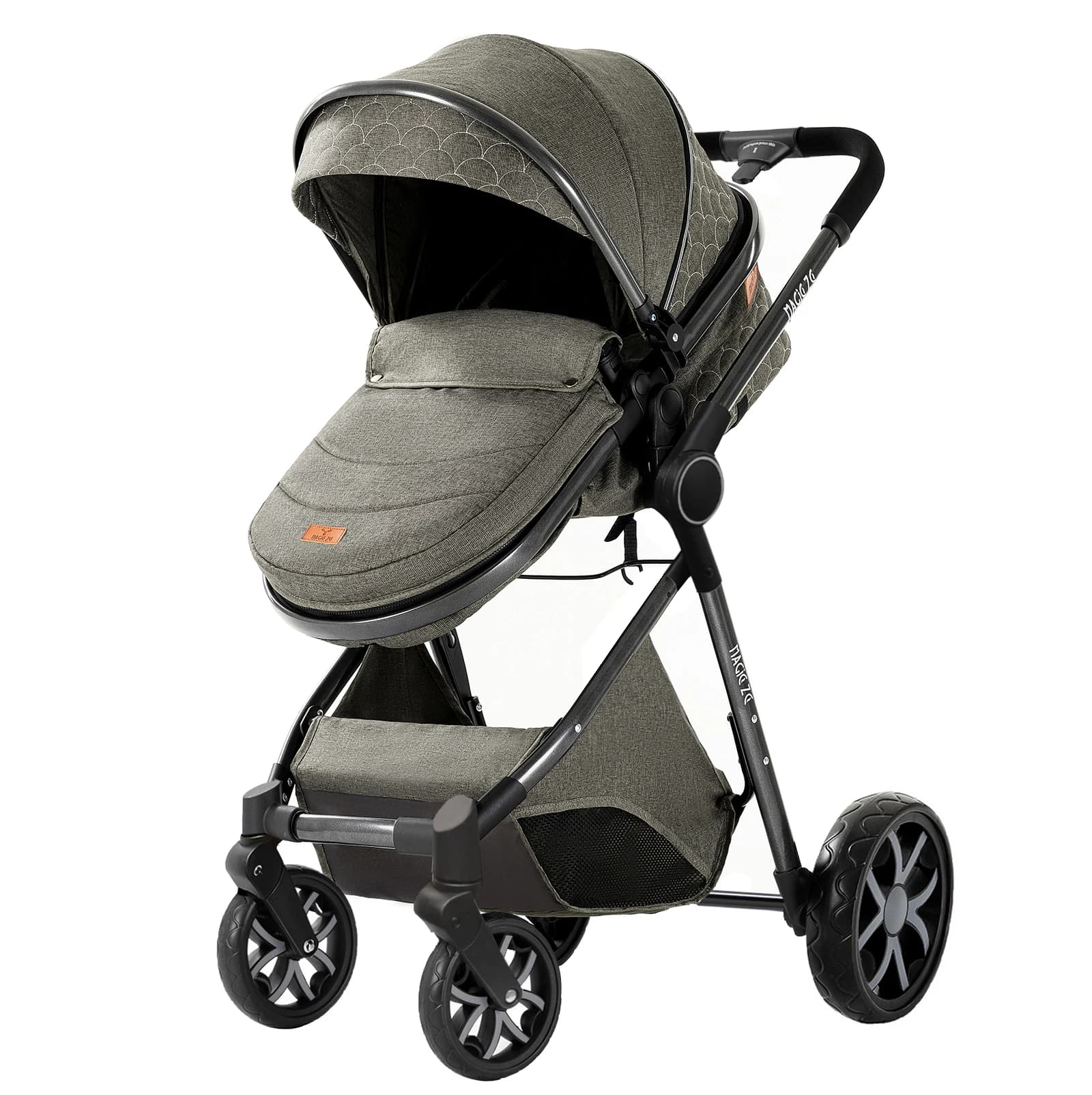 Poussette bébé 3 en 1, landau léger, poussette Portable pour nouveau-né, siège auto avec couffin