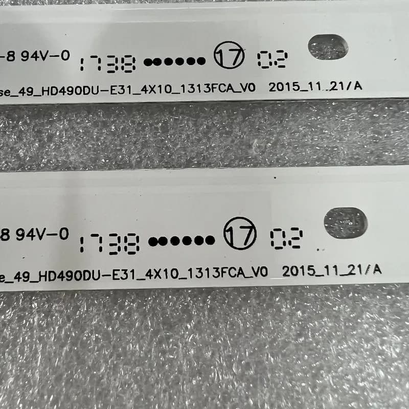 Bande LED pour Hisense H49MEC3030 H49MEC3050 49K300U H49M3000 LED49K300U NS-49DR420NA8 49_HD490DU-E3