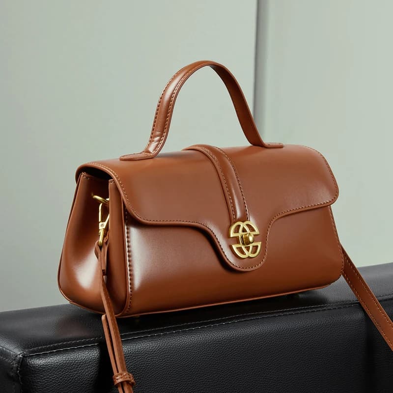 Sac à main de luxe en cuir de vache fendu pour femmes, sac à bandoulière carré de bonne qualité, nou