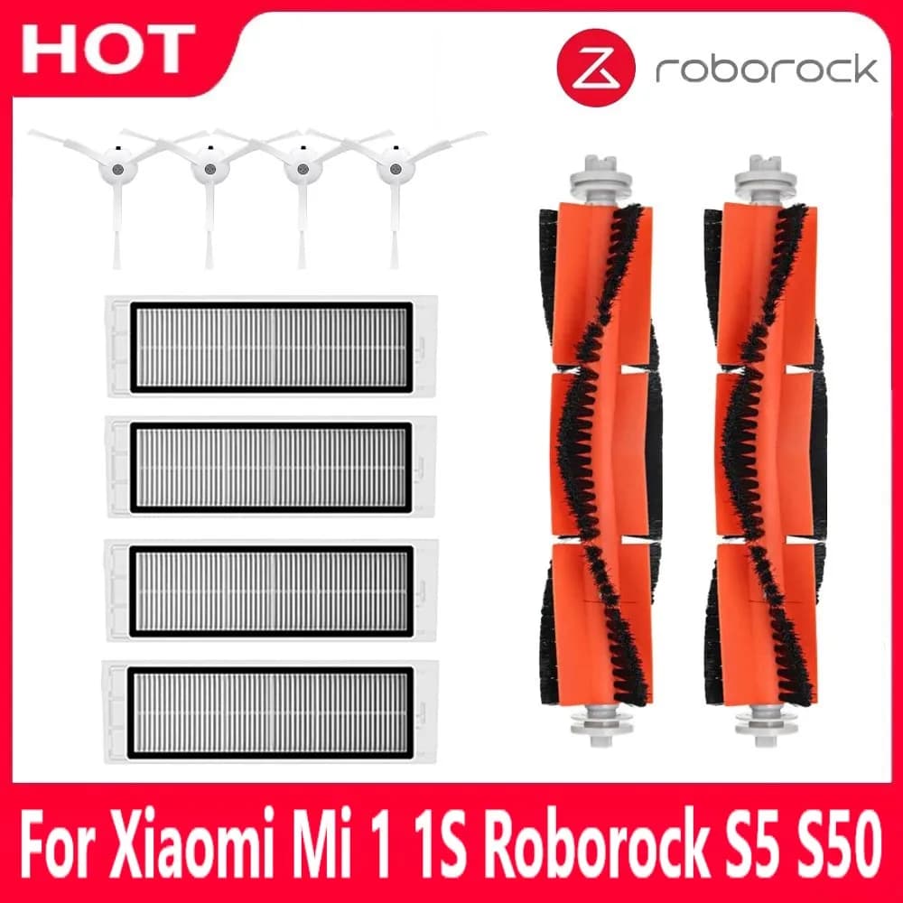 Filtre Hepa et brosse principale et latérale pour aspirateur robot Xiaomi, pièces de rechange pour M