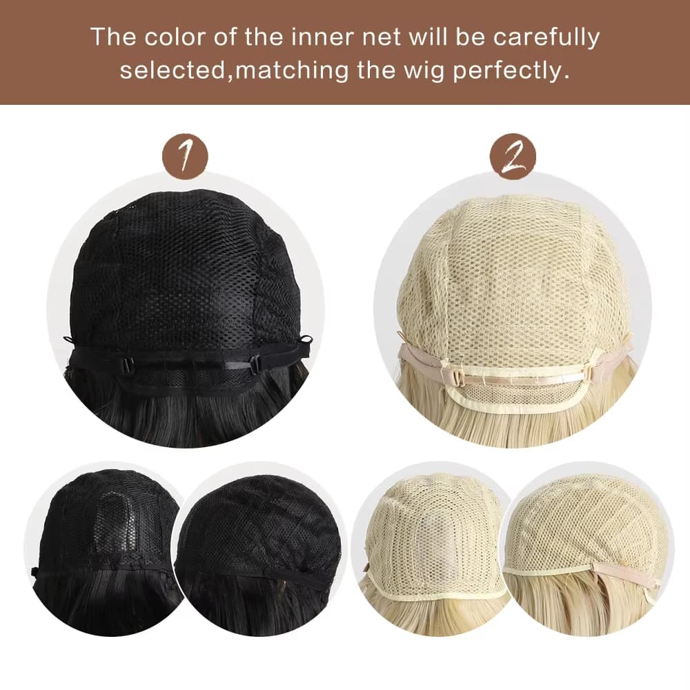 Perruques synthétiques longues et droites blanches pour femmes, cheveux artificiels colorés pour fêt