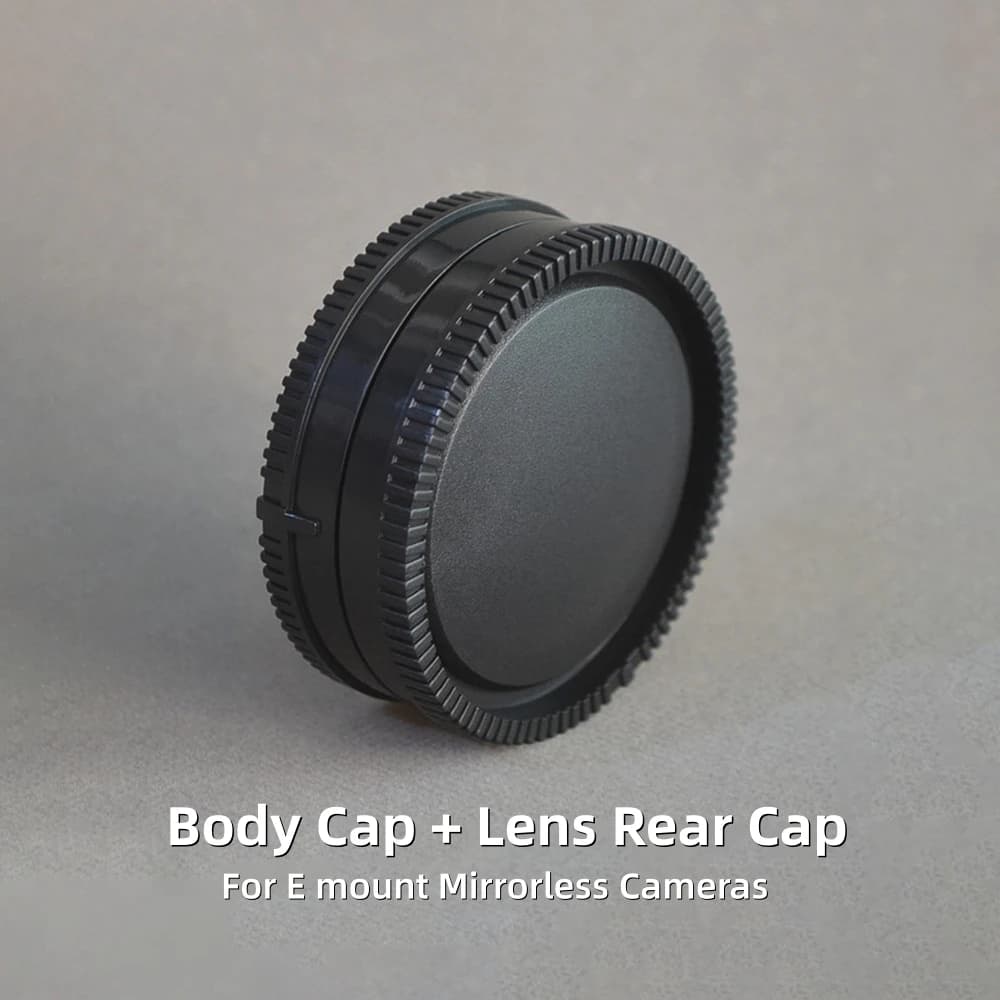 Capuchon de boîtier d'appareil photo et capuchon arrière d'objectif pour Sony A6500 A6600 A6700 NEX-