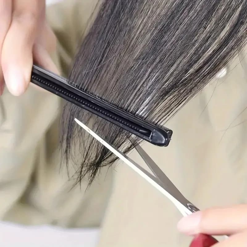 Peigne en V pour cheveux, coiffure, finition, lissage, attelle, outil de coiffure, clip spécial pour