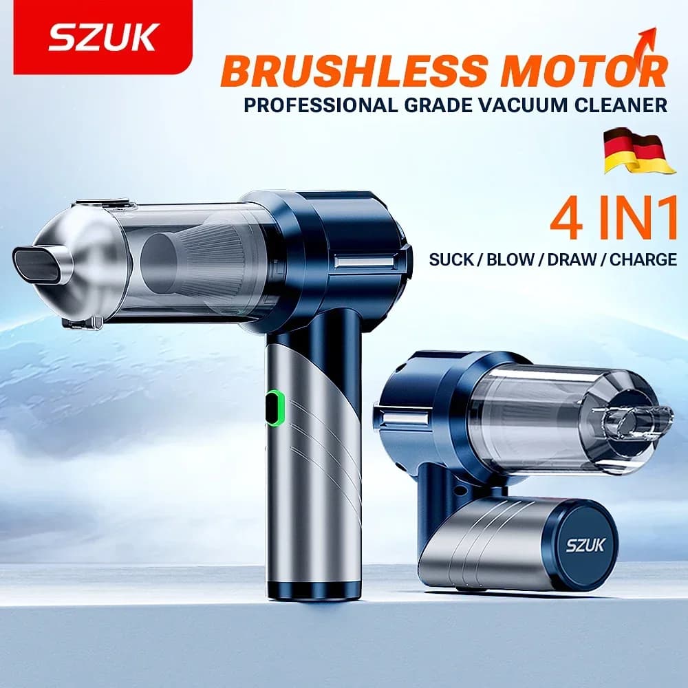 SZUK aspirateur de voiture sans fil nettoyeur à main Mini aspirateur sans fil forte aspiration Machi