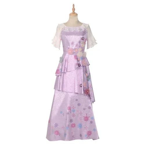 Magic House Isabela Madrigal Cosplay Costume, Mirabel Ajustable, btMade, Printing Flower, Princess f