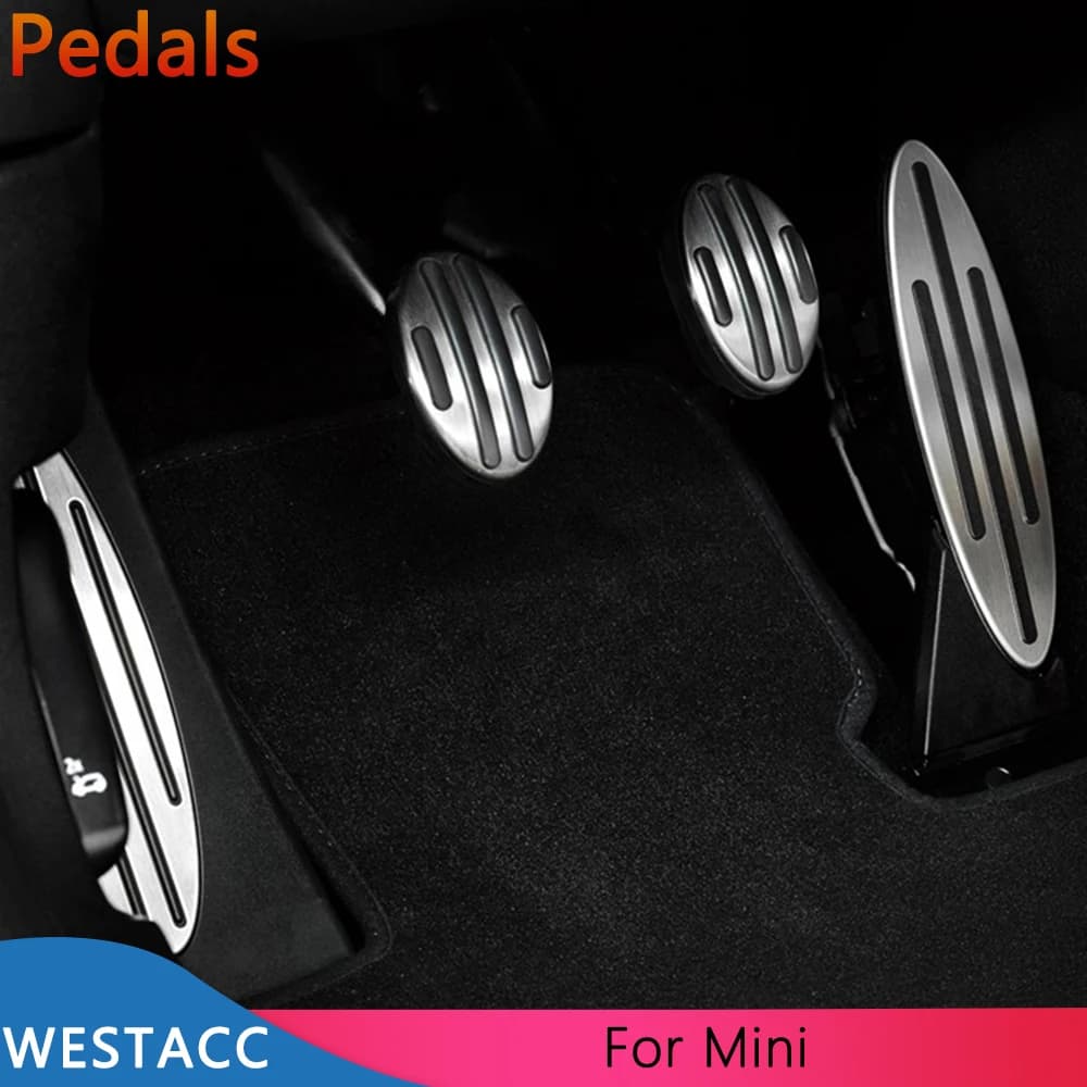 Pédales de voiture, pédale de repose-embrayage de frein à gaz pour MINI Cooper One Hatch Hardtop Cou