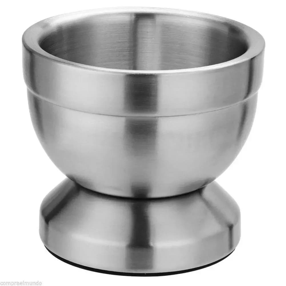 Double Mortier D.lique en Acier Inoxydable, Salière et Pilon, Filles sur Piédestal, Pot à Presser, M