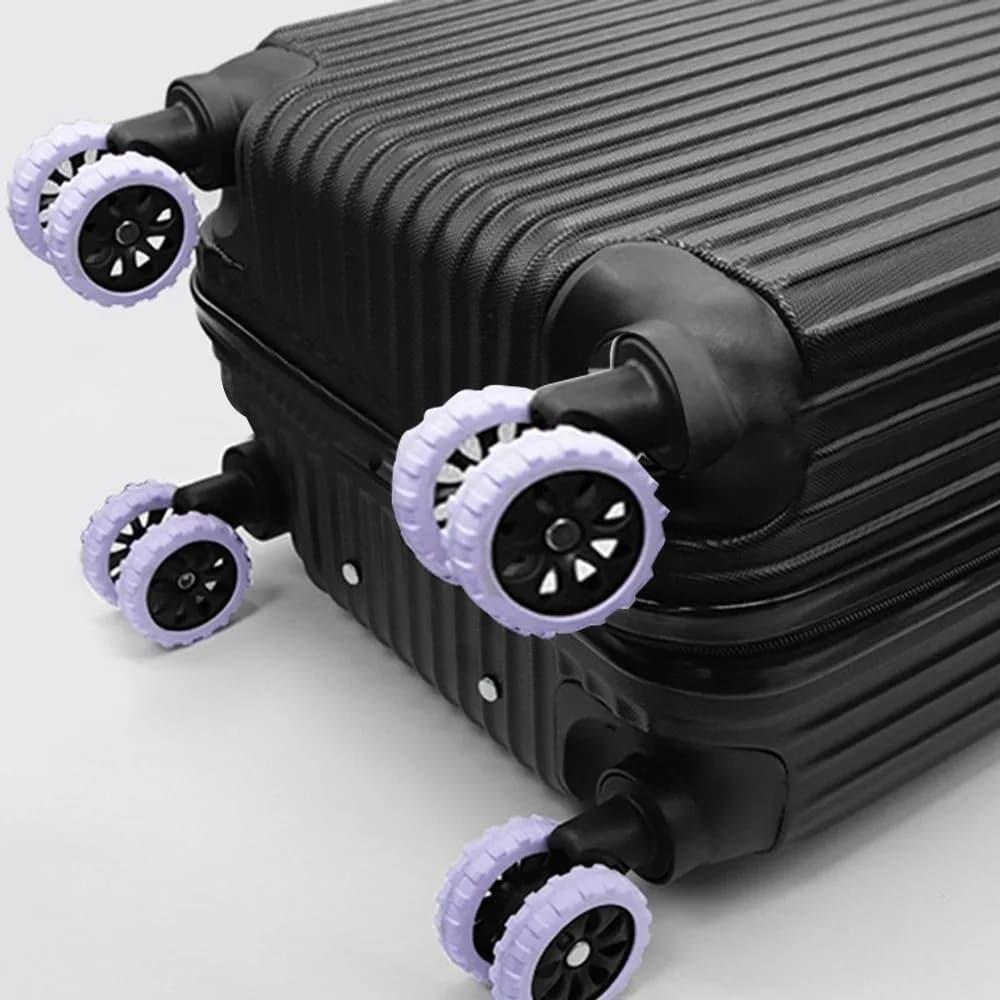 Roulettes de bagages de voyage en Silicone, 8 pièces/ensemble, chaussures, pièces de valise, axes av