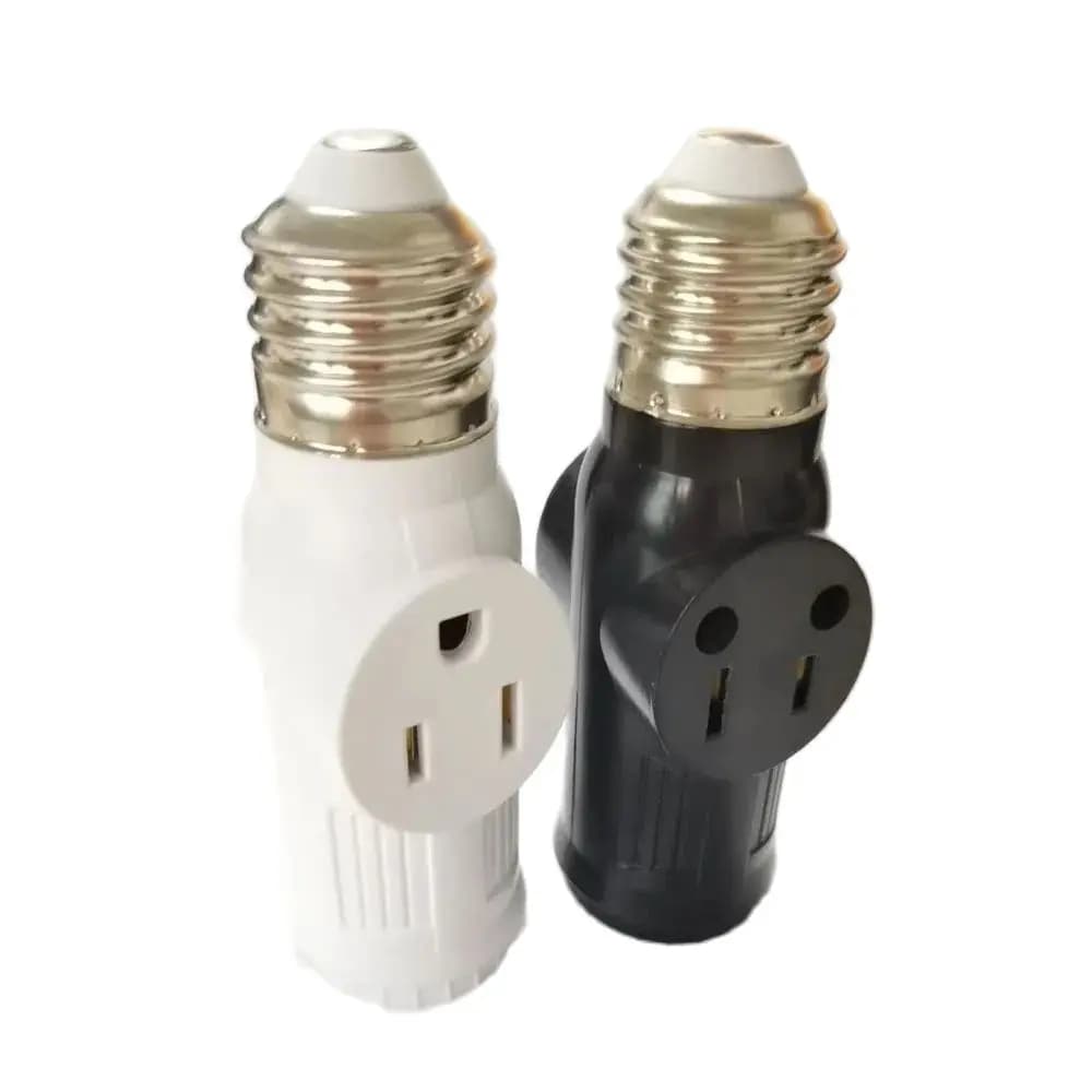 1 pièces blanc noir bakélite L5-15R US à E27 E26 douille d'ampoule avec interrupteur à chaîne de tra