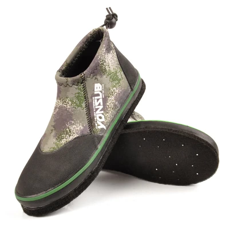Chaussures de pêche à la roche en néoprène pour unisexe, bottes à semelle coordonnante, prévention d