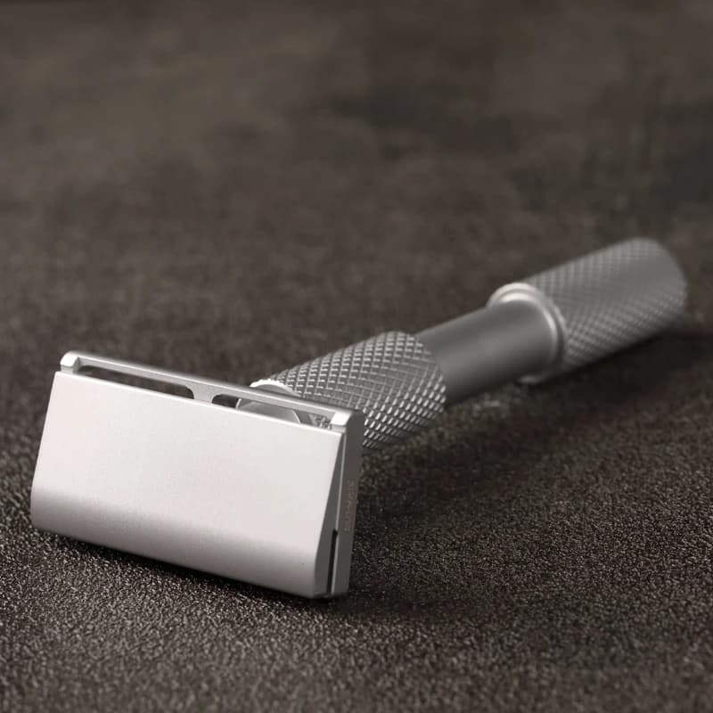 Rasoir de sécurité YAQI Aileron GEM Blade - Rasoir de rasage traditionnel avec 3 lames pour une coup