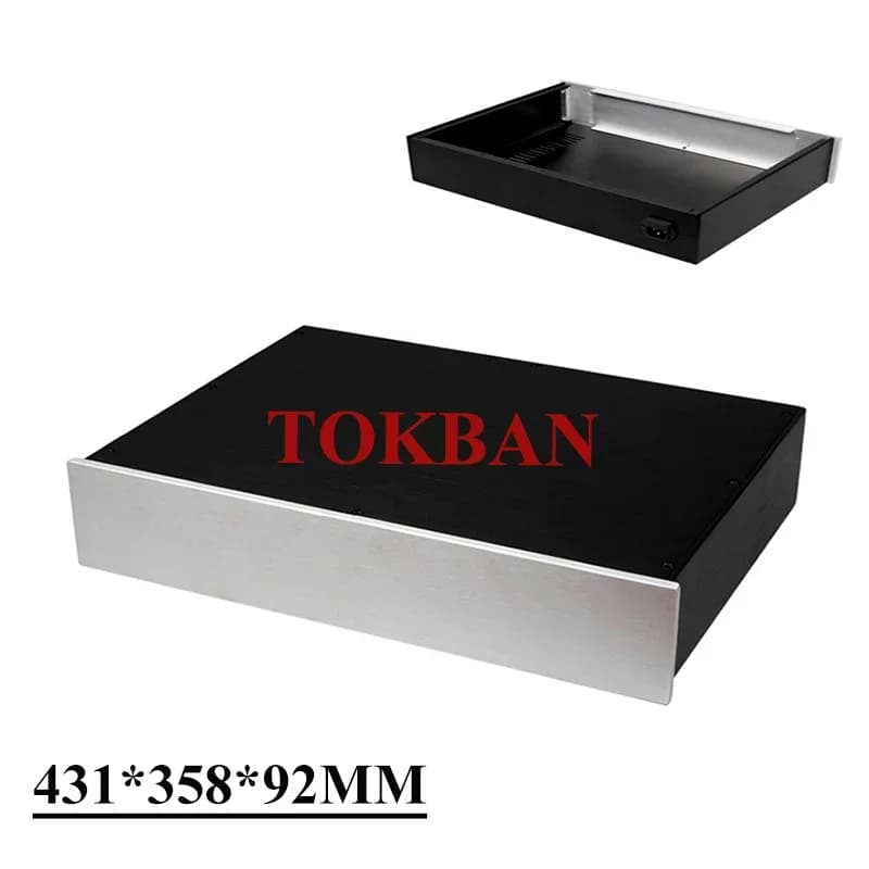 Tokban 431*308/358*92mm tout en aluminium amplificateur de puissance châssis Tube préamplificateur b