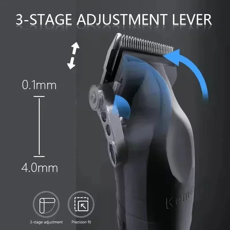 Kemei KM-2299 KM-2290 KM-1102 Professionnel Tondeuse À Cheveux Kit Rasoir Électrique Mâle Coupe De C