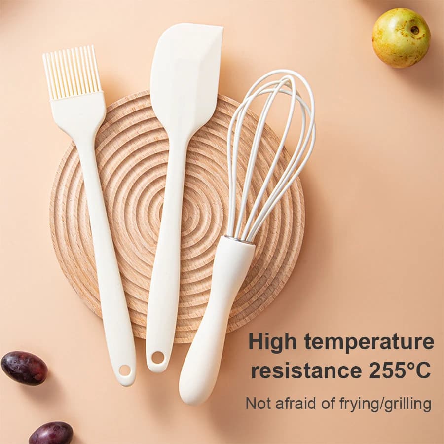 Ensemble de cuisson en Silicone, spatule à crème pour gâteaux, grattoir, fouet à œufs domestique, br