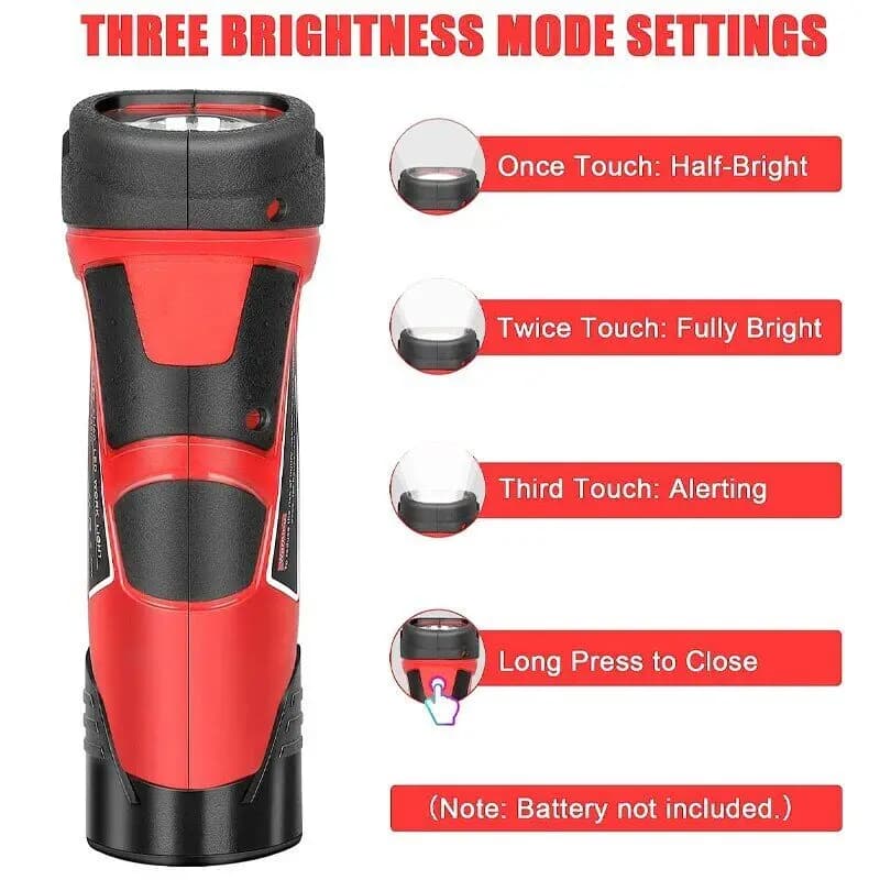 Torche électrique portable pour Milwaukee, lampe de travail, déterminer, lampe de poche, lumière LED