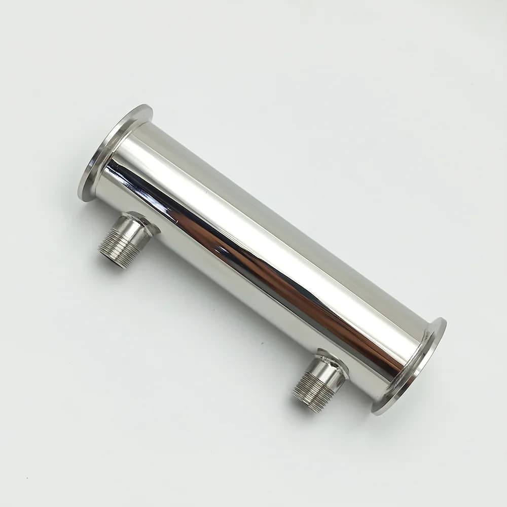 Dephlegmator 2 "51mm(OD64mm) 304 condensateur de Reflux en acier inoxydable hauteur 200mm à l'intéri