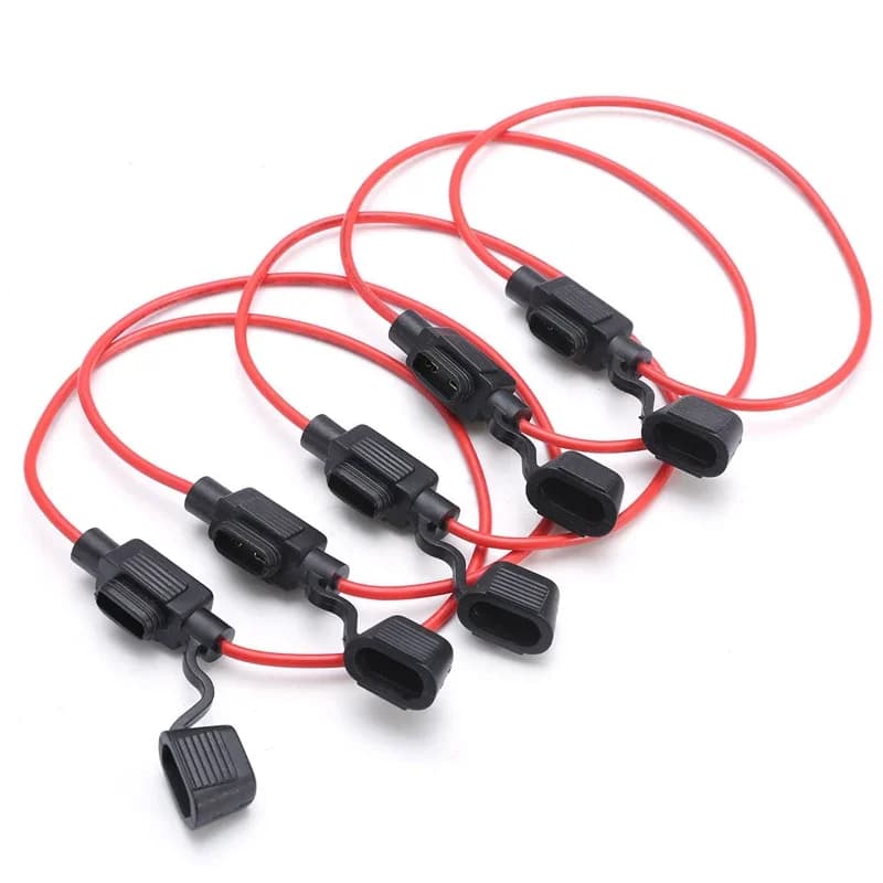 5 pièces 14AWG voiture Mini boîte à fusibles Type de lame en ligne porte-fusible étanche pour 2V 30A