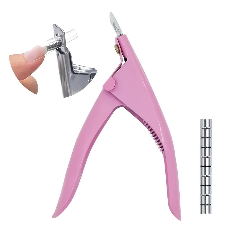 Coupe-ongles en acrylique avec 15 aimants, coupe-ongles longs en Gel acrylique, pointes réglables en