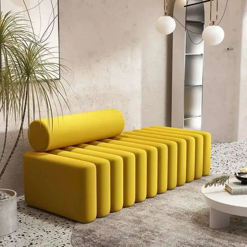 Luxe léger, tabouret à langer, ménage, salon, tabouret, canapé, bande, tabouret de repos, chambre à 